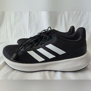 Women's Adidas Black Runfalcon 3 Cloudfoam Running Shoe No Tie Size 7.5